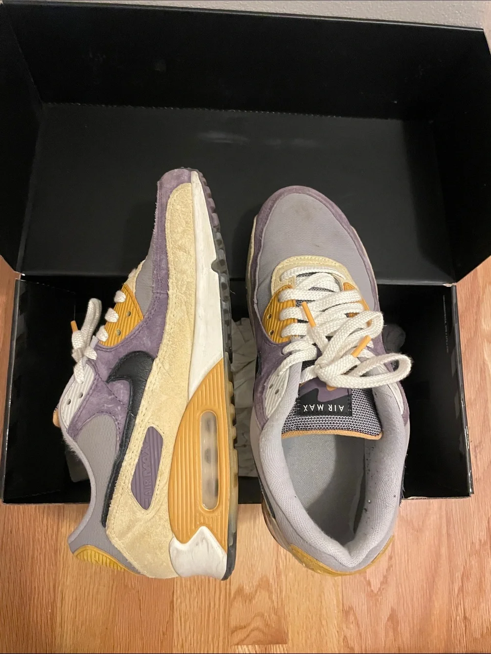 Nike Men's Athletic Shoes - Gray, Purple, Mustard